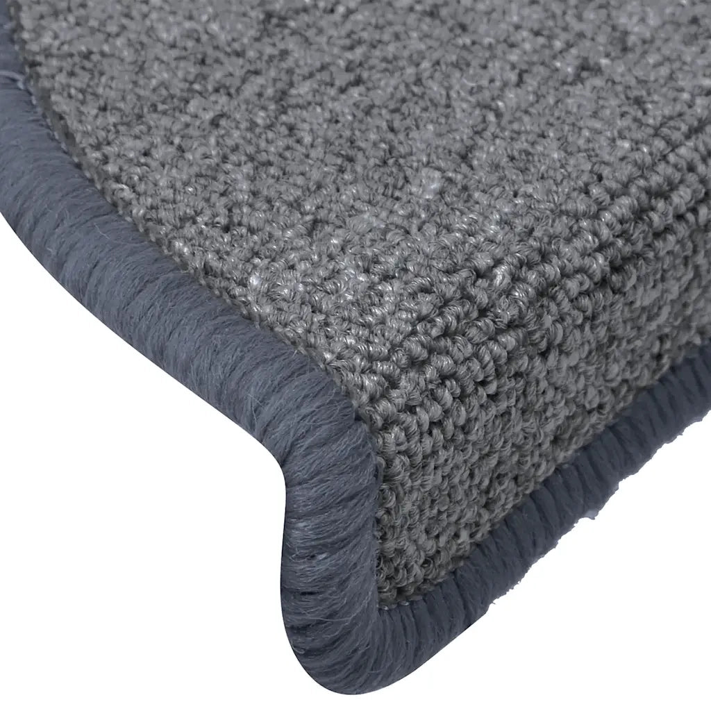 Tappetini per scale 30 pz 65x24x4 cm Grigio chiaro e blu Semicircolari Grandi 3365764