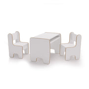 Set per Bambini Timi con Tavolino e Due Sedie Bianco