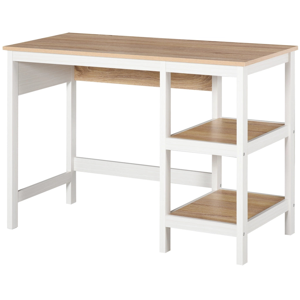 Scrivania Computer ¨C Minimal ¨C MDF Rovere Bianco 110x48x76 cm