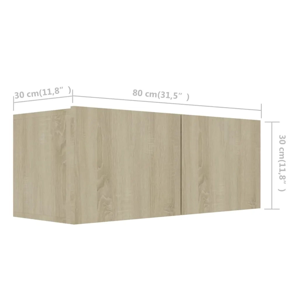 Set di Mobili TV 6 pz | Armadietto TV | Mobile Porta TV Rovere Sonoma in Legno Multistrato