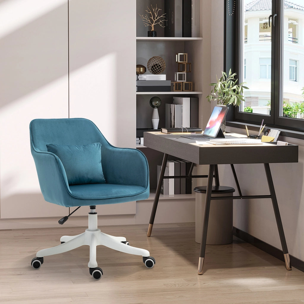 Poltrona da ufficio massaggiante con cuscino lombare ¨C Minimal ¨C blu
