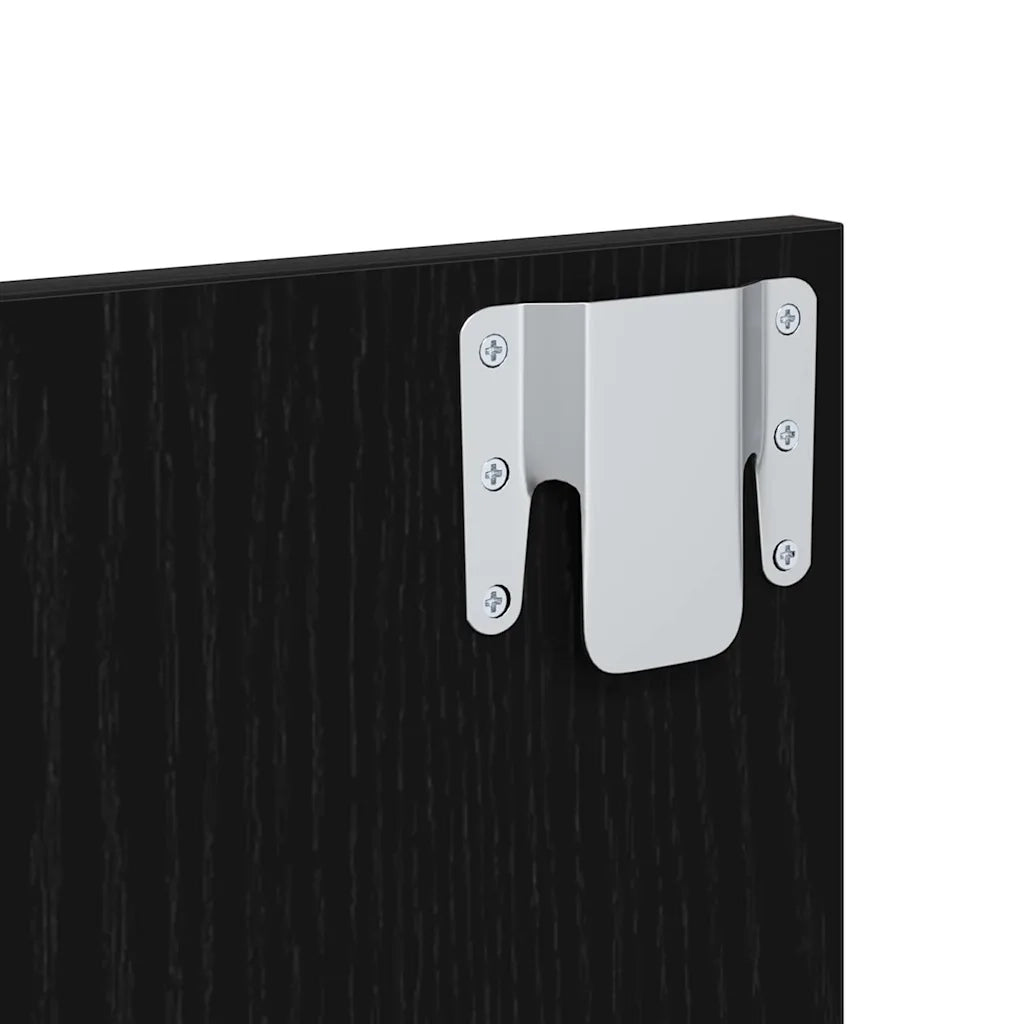 Testata con Comodino 3 pcs Rovere Nero Legno multistrato 3416283