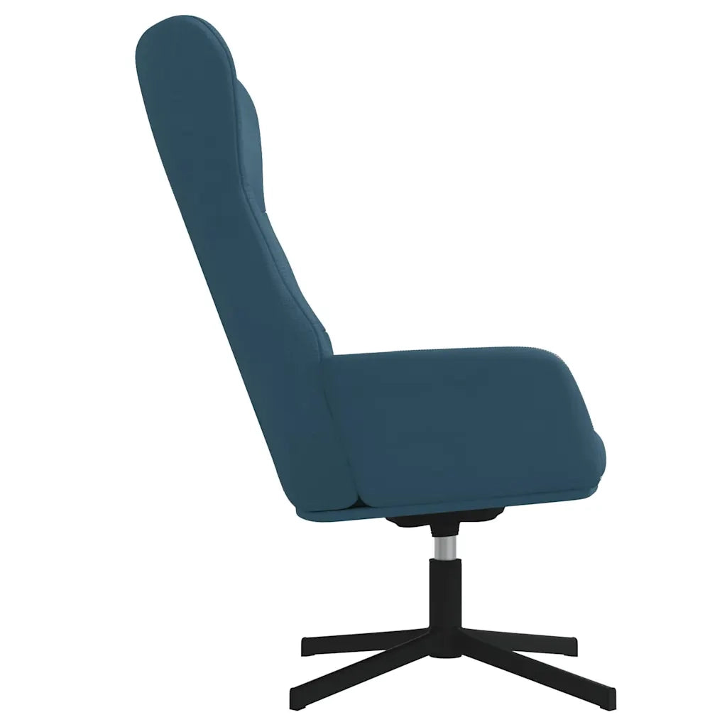 Poltrona Relax Blu in Velluto 341118