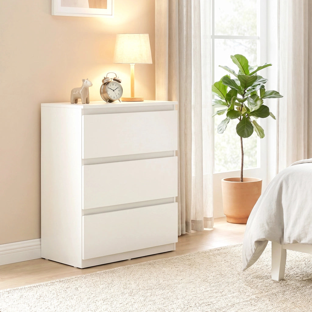 Cassettiera con 3 cassetti ¨C Minimal ¨C bianco 60x40x