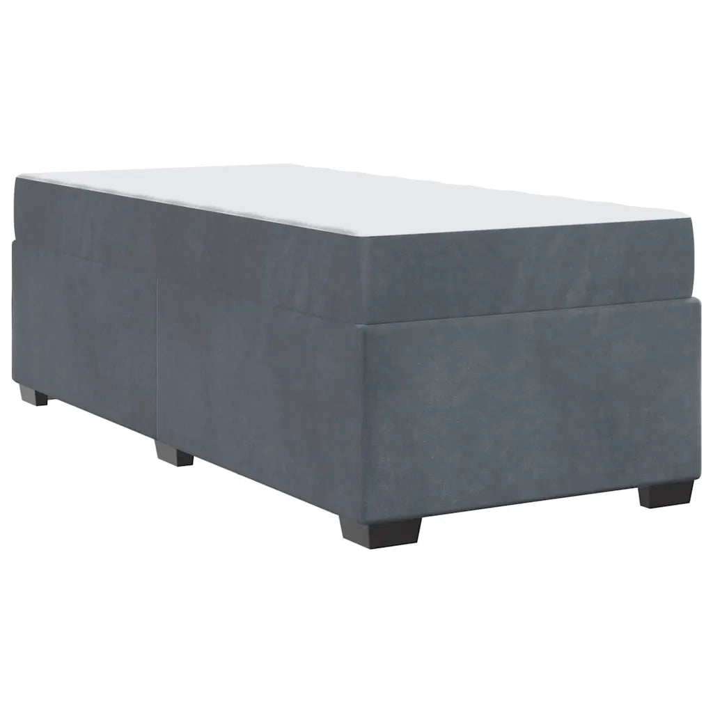 Struttura del letto-Giroletto Grigio scuro 90 x 190 cm Tessuto 574657