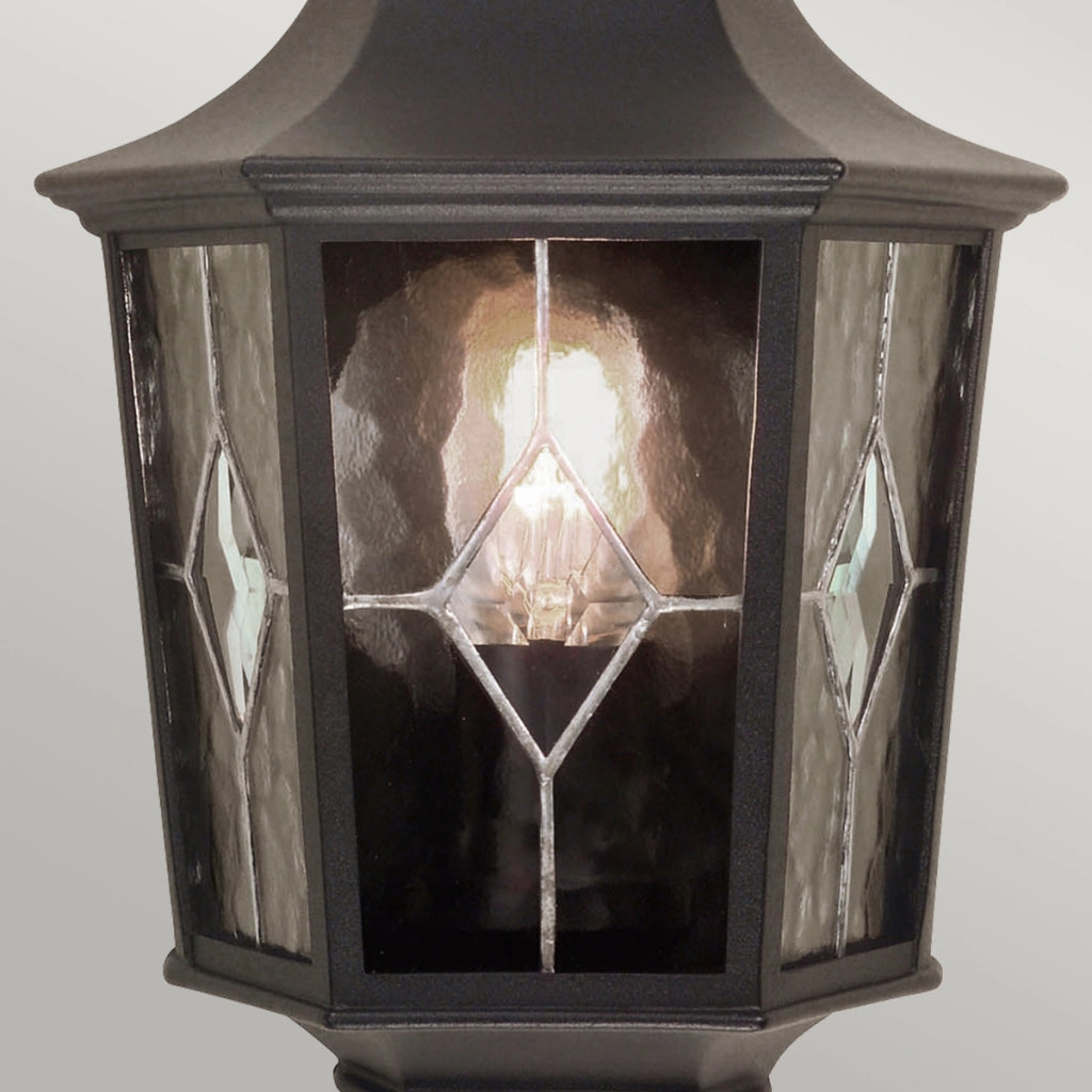 Applique esterna Norfolk E27 nera IP44 Elstead NR7-2-BLK