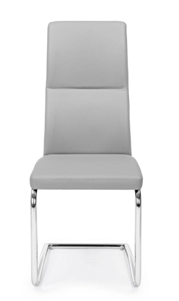 Set 4 Sedie 44x58x104h cm Thelma Grigio Chiaro