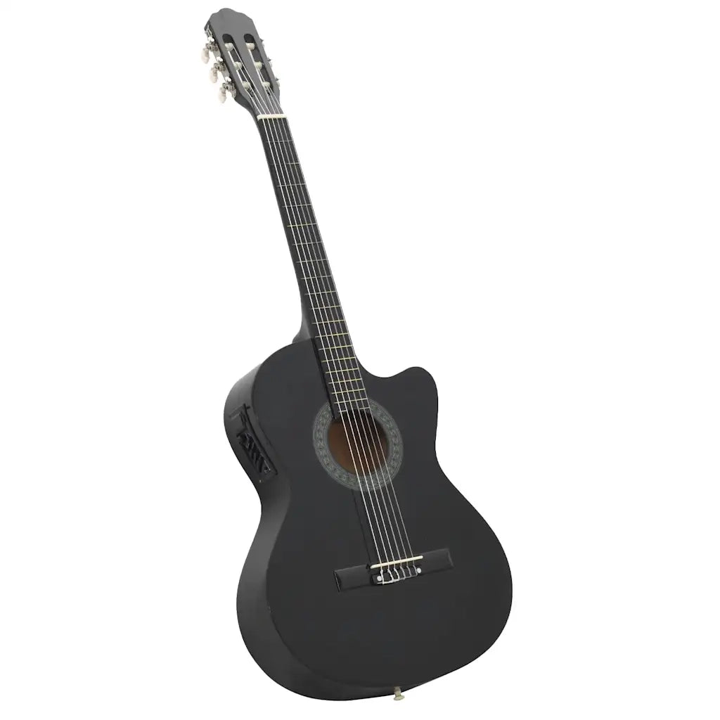 Set Chitarra Western 12 pz con Equalizzatore e 6 Corde Nera 70139