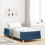 Letto a molle con materasso Blu 100 x 200 cm Tessuto