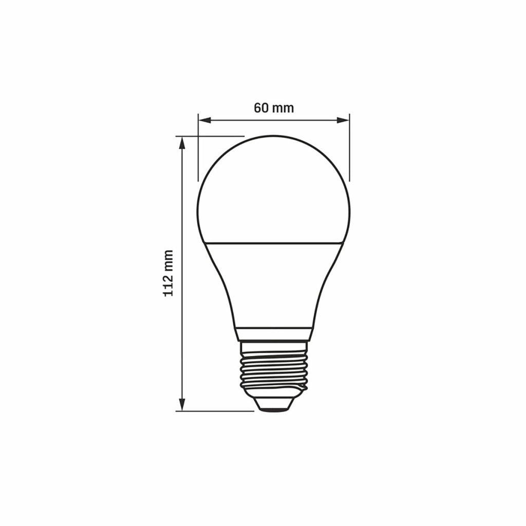 Lampadina LED A60 E27 10W 3000K calda 960lm Videx