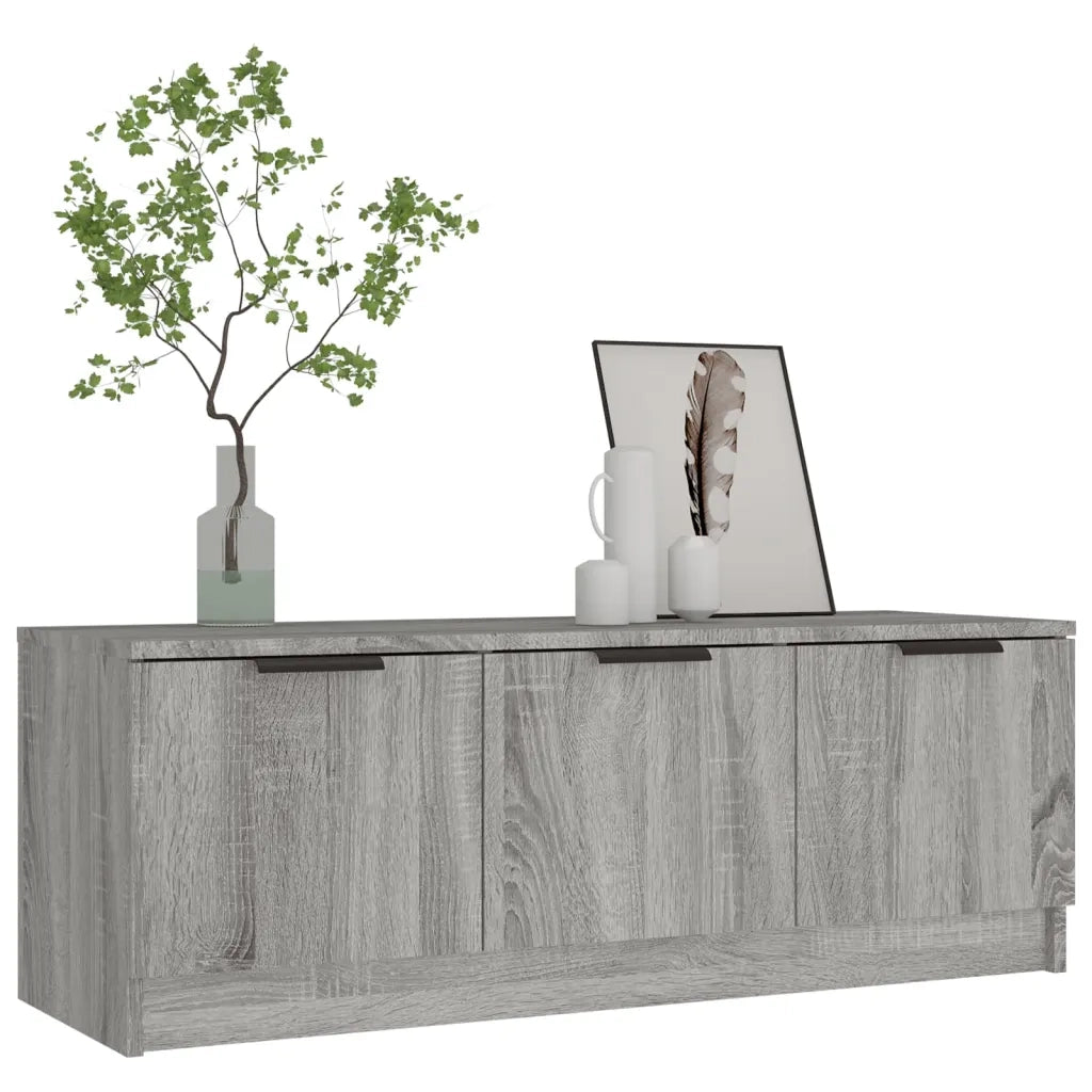 Mobile TV Grigio Sonoma 102x35x36,5 cm in Legno Multistrato 817082