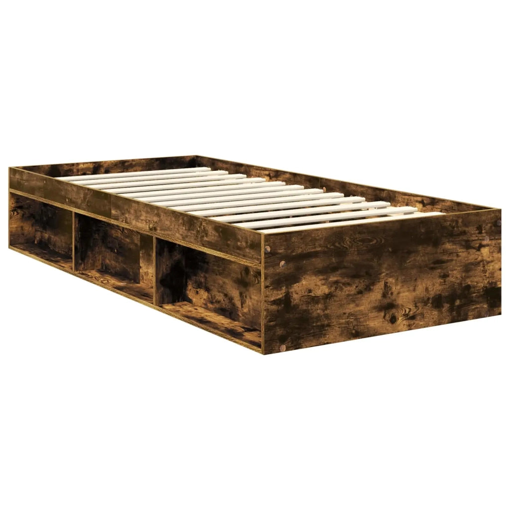 Struttura del letto-Giroletto Rovere fum¨¦ 90 x 200 cm Pino massello 484386