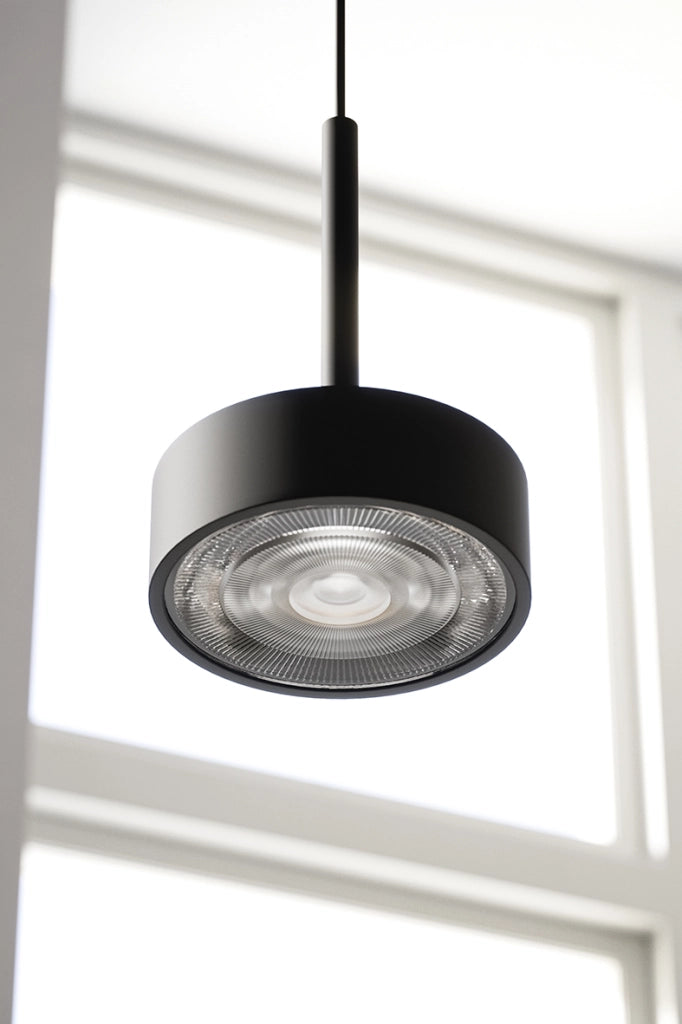 Hole Sospensione LED 7W 38° 3000K CRI90 in Alluminio Bianco/Bianco, Lampada a sospensione per illuminazione d'accento - Rossini Group