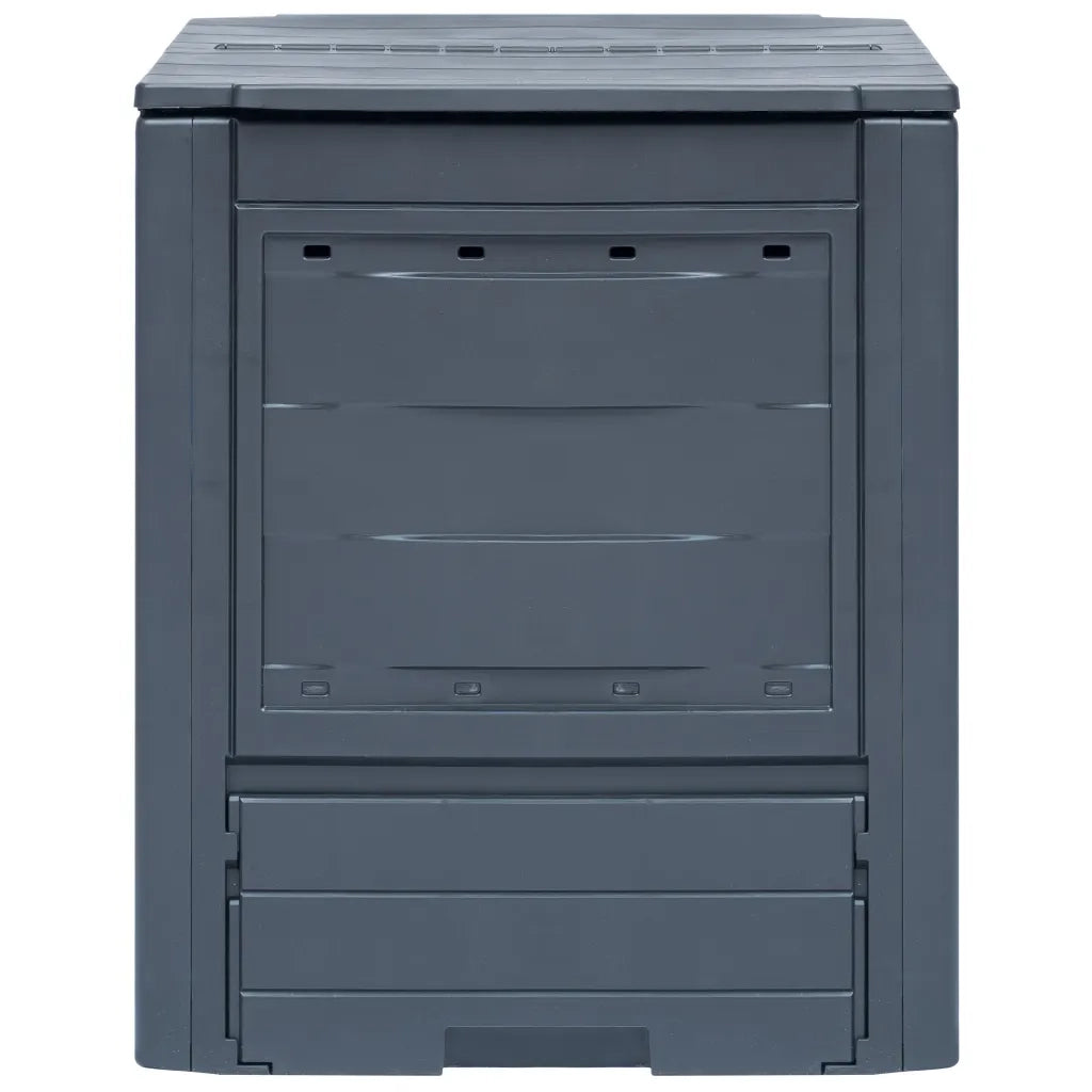 Compostiere per Giardino 2 pz Grigio 60x60x73 cm 520 L