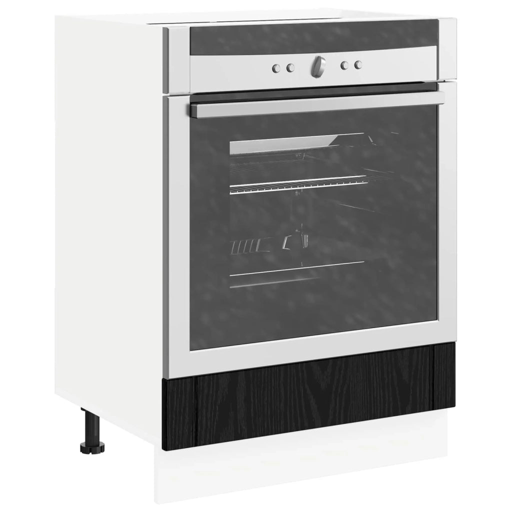 Armadio per forno LUCCA Rovere Nero 60 x 46 x 81,5 cm 8003820