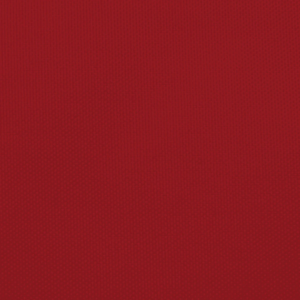 Parasole a Vela Oxford Triangolare 5x5x5 m Rosso 135675