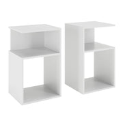 Vicco Comodino Bianco Set di 2