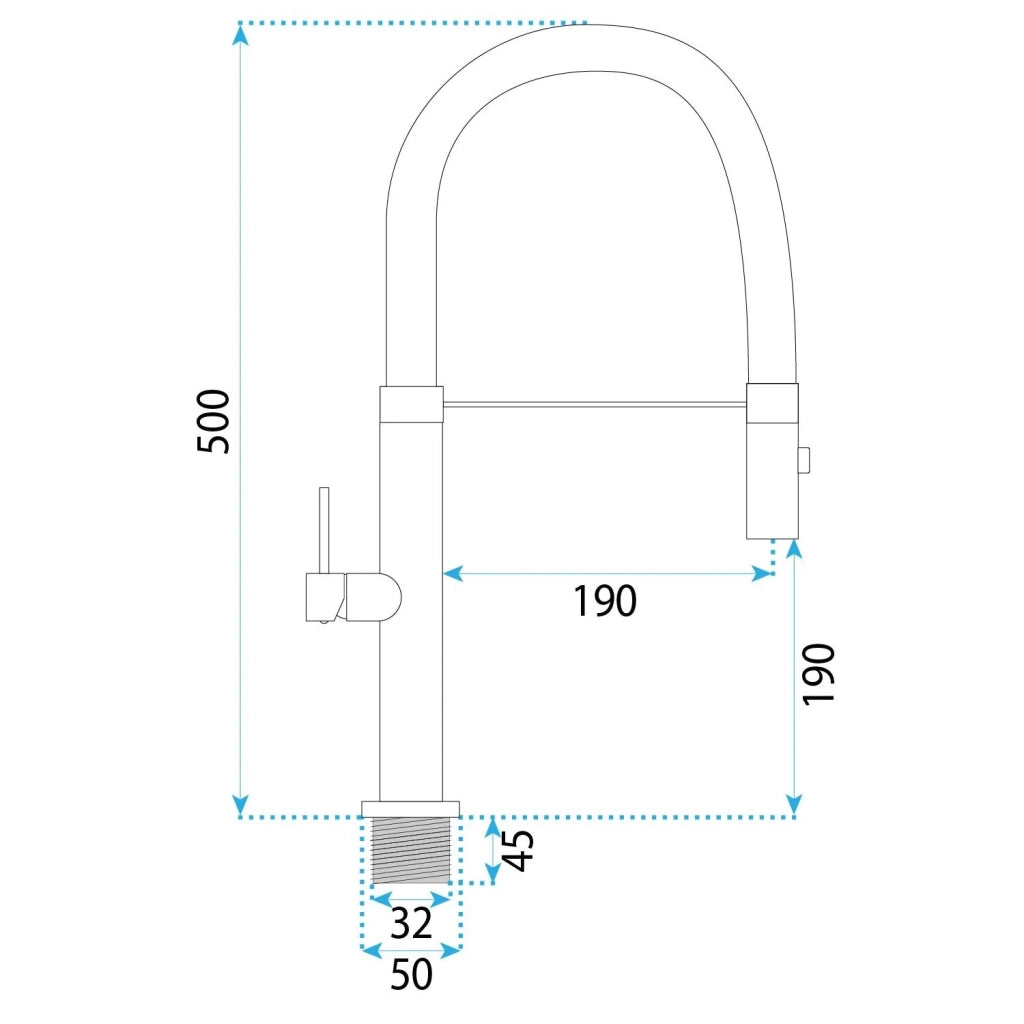 Rubinetto Da Cucina Rea Viera Copper Brush