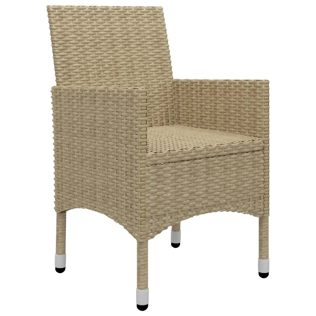 Set Mobili da Pranzo per Giardino 5 pz Beige 3068693