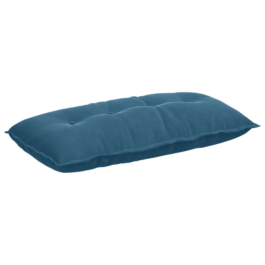 Cuscino per Schiena Blu 100 x 50 cm Tessuto in Cords 42014760