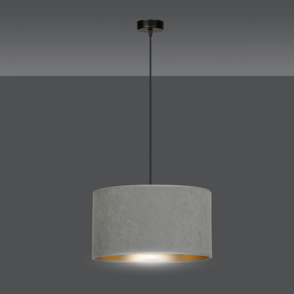 Lampada sospensione Emibig Hilde grigia Ø35 E27 dimmer