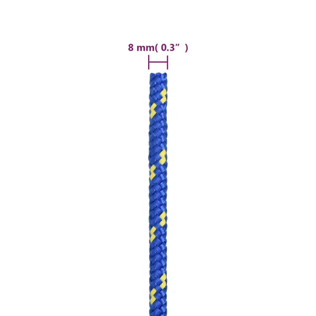 Corda per barca Blu 8 mm 25 m in Polipropilene 152448