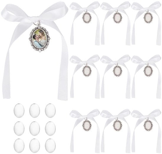 Set di 10 Hanger per Corone di Fiancata in Argento Antico