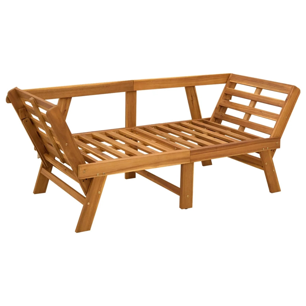 Panchina da giardino 3 in 1 con cuscini Naturale 42027062