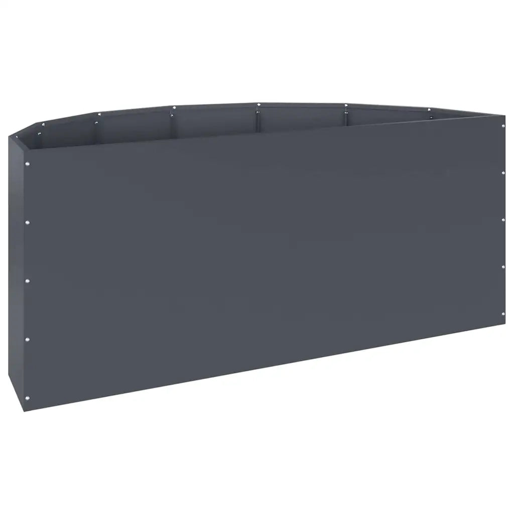 Fioriera Antracite 120 x 60 x 50 cm Acciaio 883705