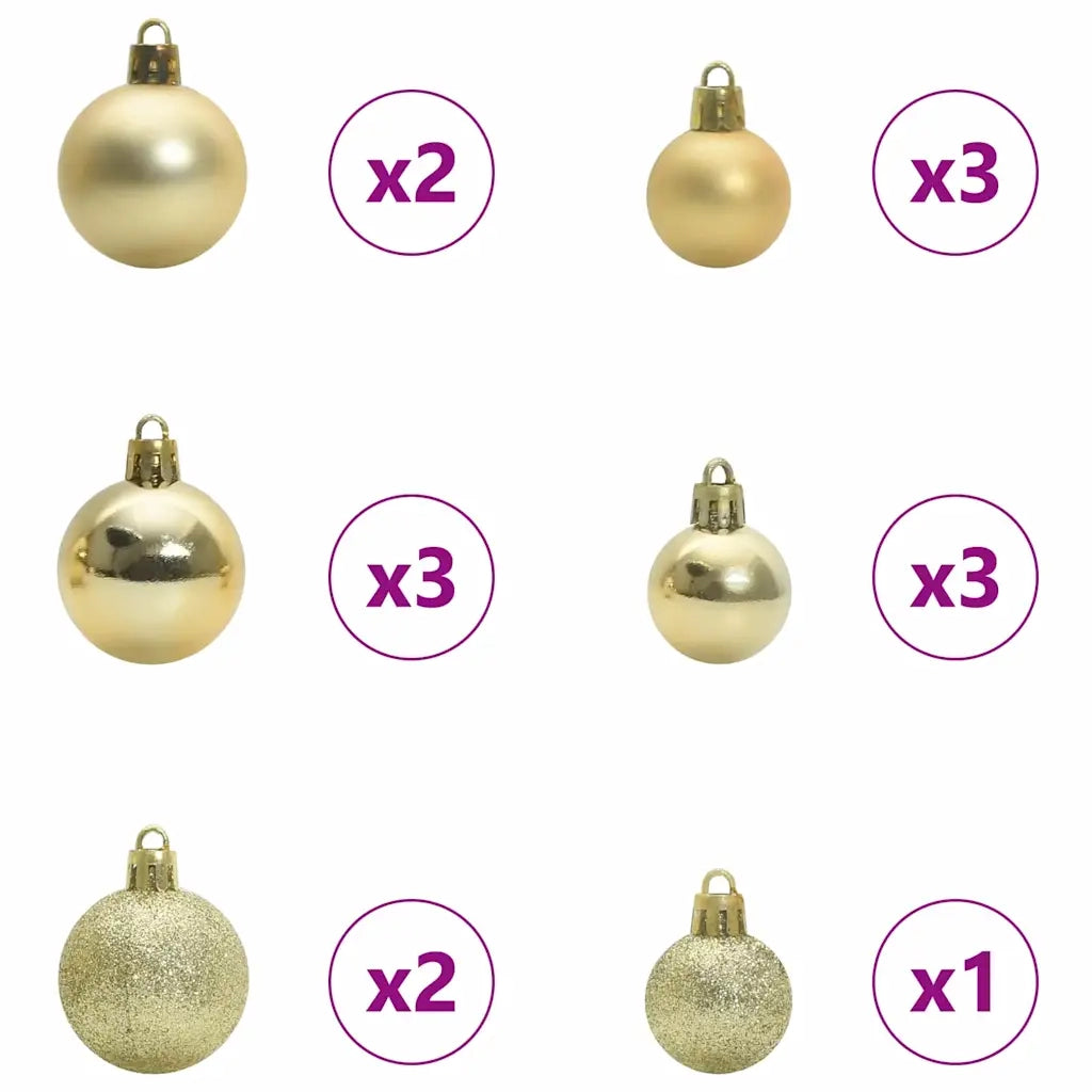 Albero di Natale artificiale con 150 LED Bianco 150 cm 3396101