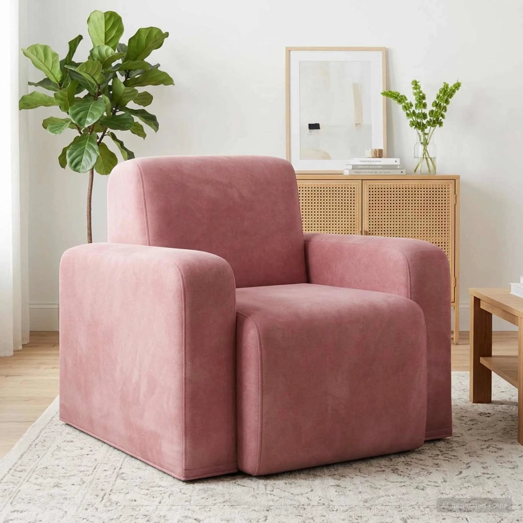 Poltrona Rosa Velluto (V) 42042433