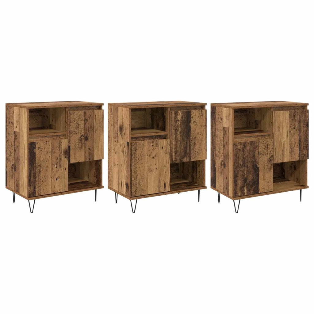 Credenza 3 pcs Legno vecchio 60 x 35 x 70 cm 3394563