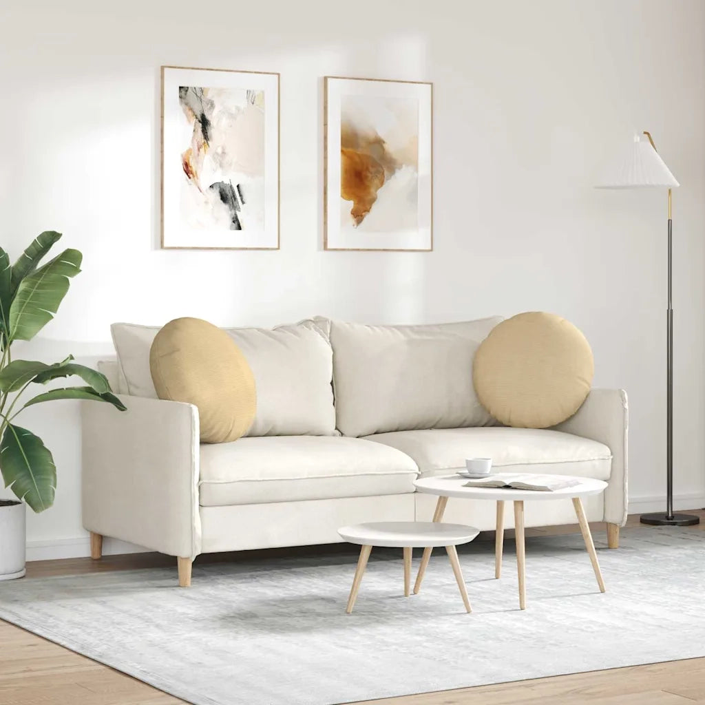 Cuscini per Seduta 2 pcs Grigio Verde Ø50 x 19 cm 42014190