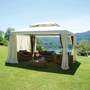Cheonda - Gazebo Nebraska 3X4 con tende laterali Greenwood