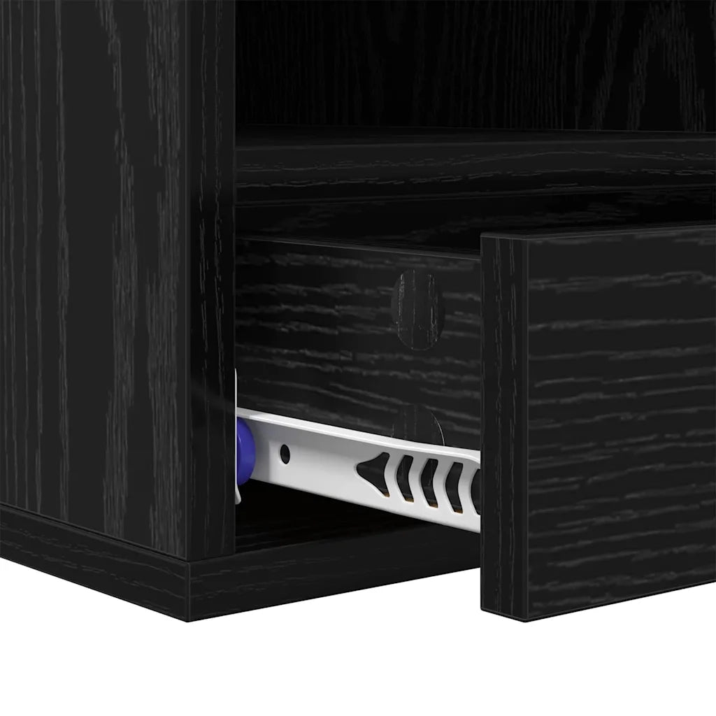 Supporto per Stampante con cassetto Rovere Nero 40 x 32 x 24 cm CFW5440568