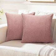 Set di cuscini - 2 pezzi - corduroy - 50x50 cm