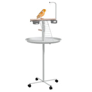 Mangiatoio per Uccelli con Ruote ¨C zephmum ¨C Bianco ?60x138 cm