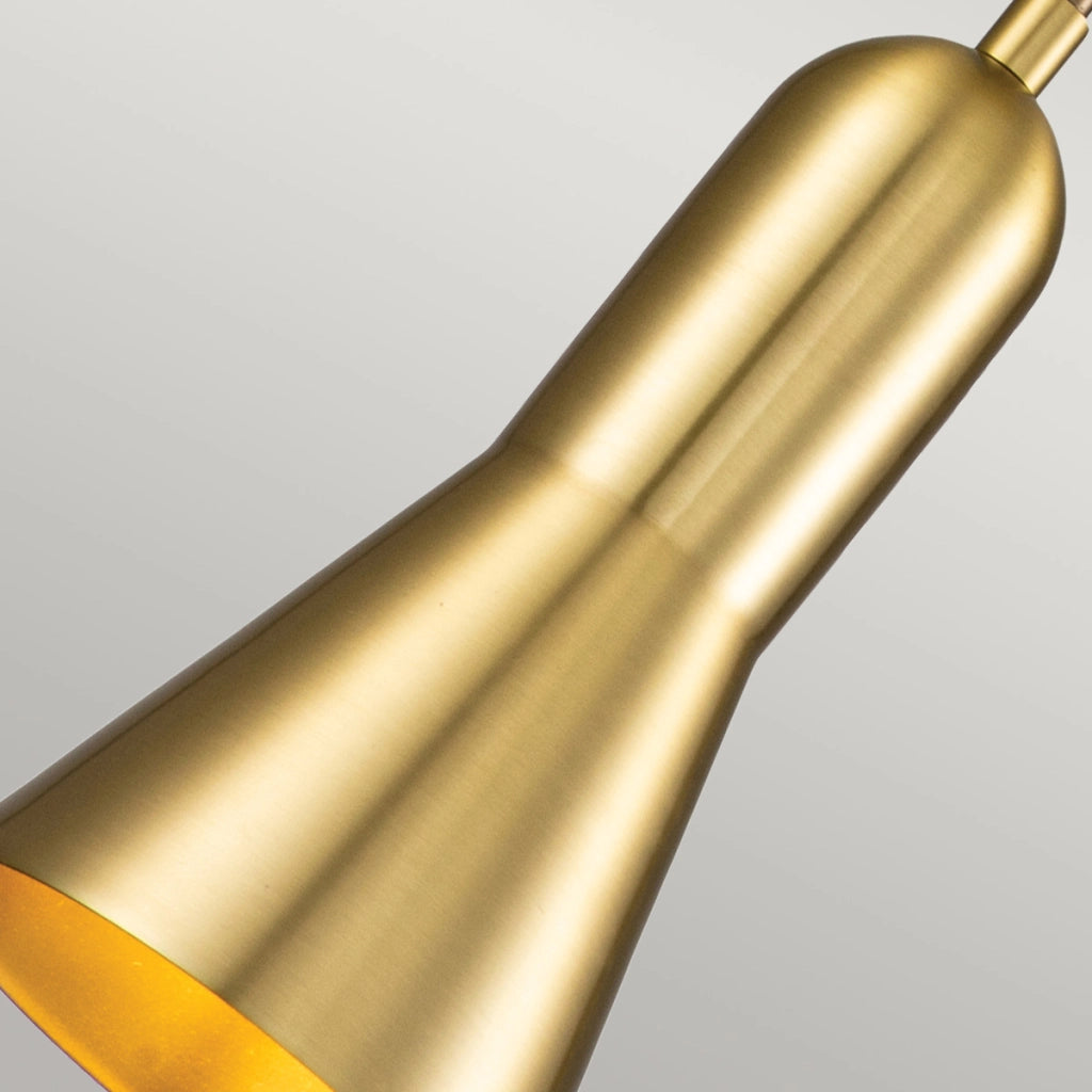 Lampada a sospensione Art Déco ottone Ø13 Etoile E27 Elstead