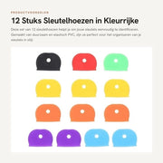 12 Stuks Identificazione a Codici Colorati per Chiavi