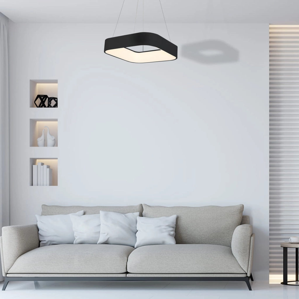 Lampada a sospensione Milagro Astro ML570 LED 24W nera 4000K