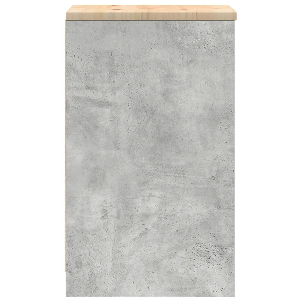 Armadietto da Garage Grigio cemento 40x51x85 cm 860565