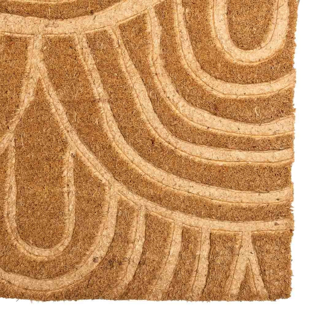 Zerbino in fibra pressata marrone 43x73