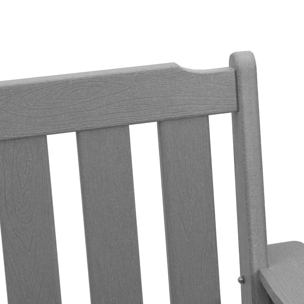 Sedia da pranzo da giardino 2 pcs Grigio chiaro HDPE 42006606