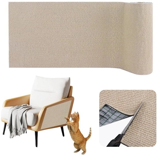 Mat per gatti - autofissante - 40 cm x 3 m - khaki