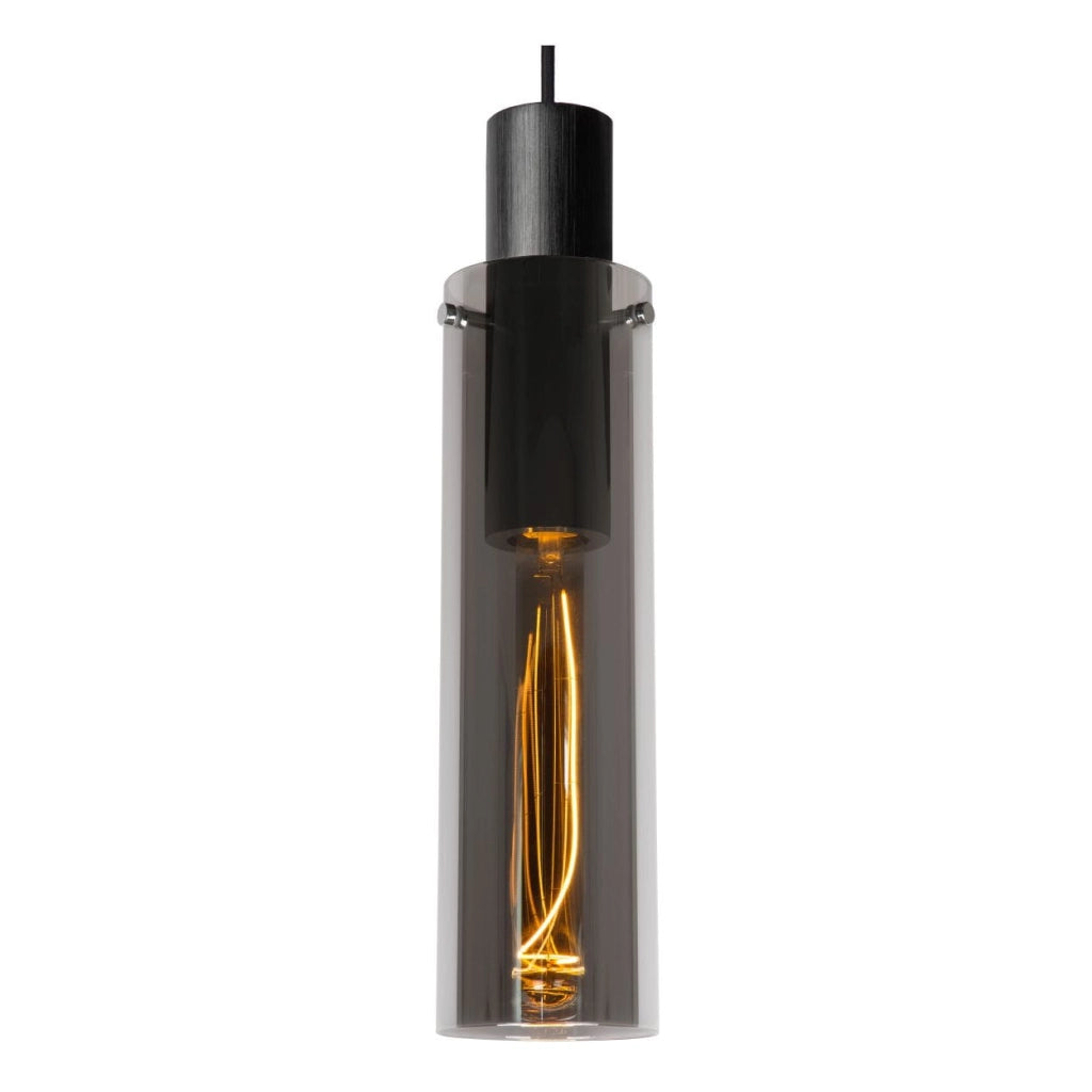 Lampada a sospensione Lucide Orlando nera E27 40W Ø10cm
