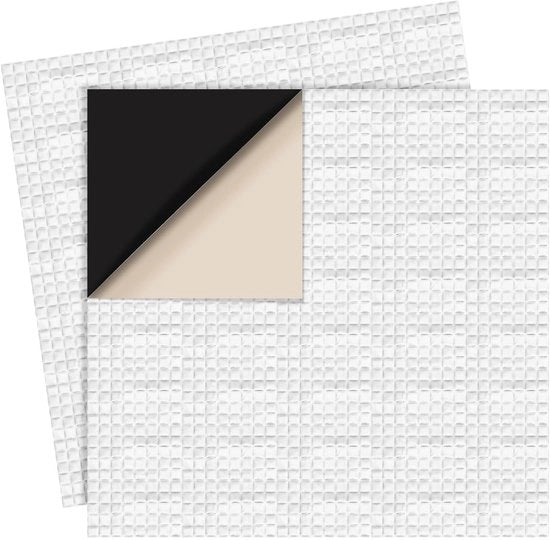 Patch di riparazione 20x20cm - Butiril/Aluminio - Adesivo auto - Pellicola per vasca - Vasca per giardino - Spessore 1mm