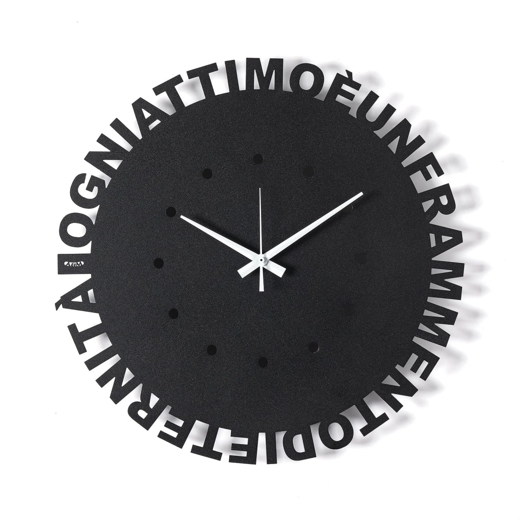 Orologio da parete minimal Wordshow Petrolio