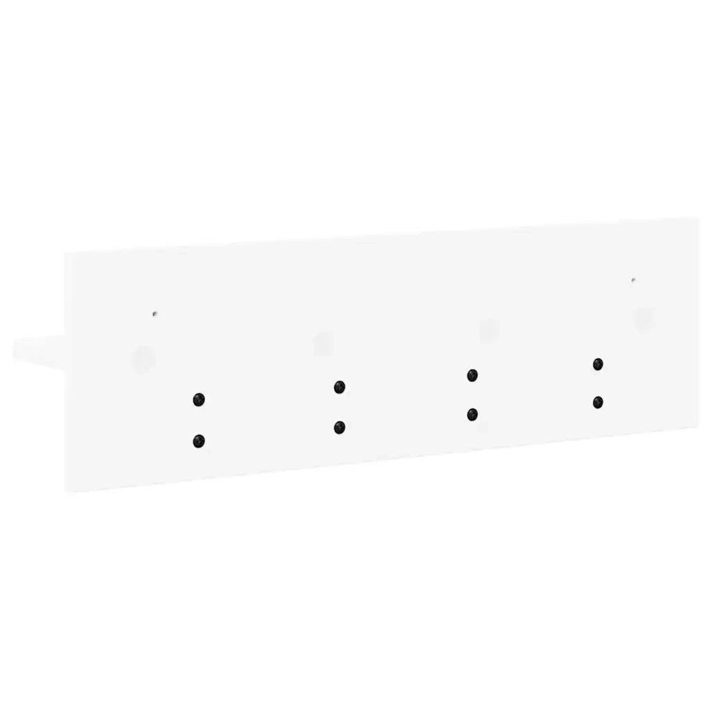 Appendiabiti a muro Bianco 60 x 10,5 x 18 cm Legno multistrato 874387