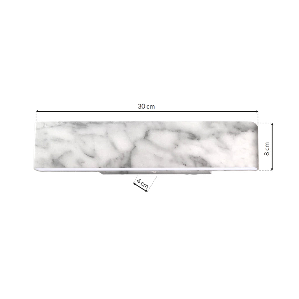 Applique LED Milagro Pierce ML6474 12W marmo bianco
