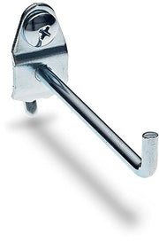 Pegboard Haken, acciaio inox, argento, 2 3/4 pollici